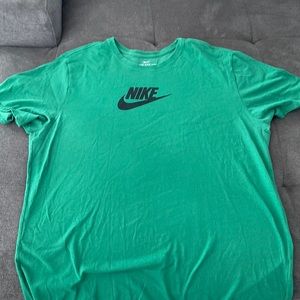 Nike logo t shirt.